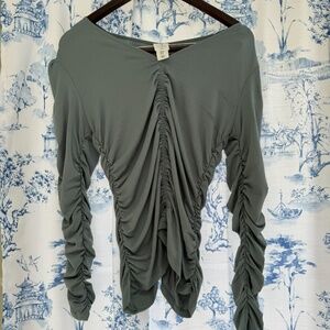 NWOT Joie long sleeved ruched blouse
